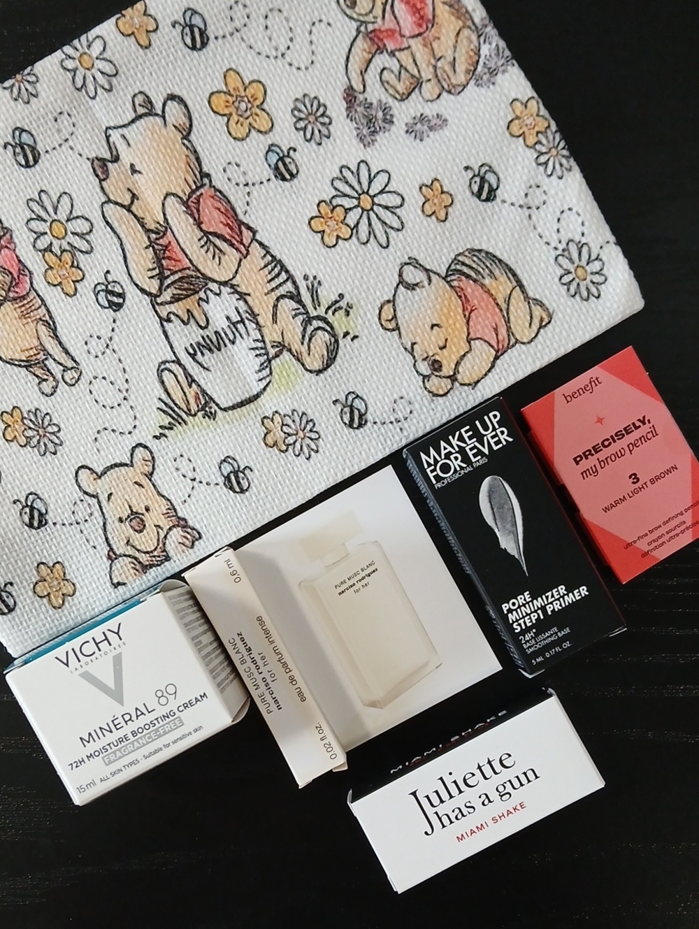 💜Sampler Bundle Pooh Makeup Travel Bag Vichy Benefit